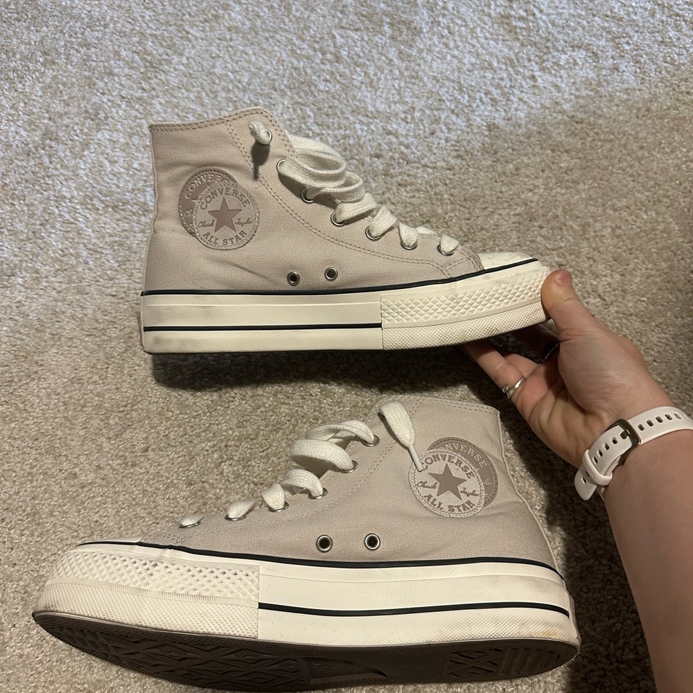 Converse Women's High-Top Sneakers - Light Gray
